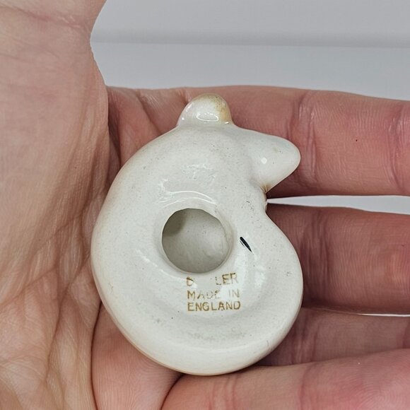 Vintage Szeiler England Puppy Dog Sleeping Miniature Figurine - Picture 5 of 7